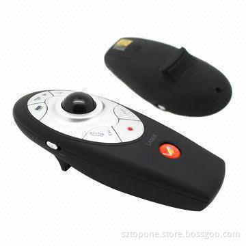 Wireless Mouse Presenter with Multi-functional Use, Radio Frequency, Keyboard, On/Off Switch